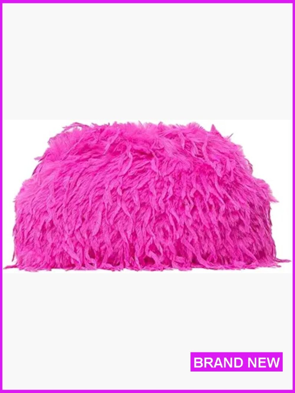 Fuzzy Clutch Purse Y2K Furry Plush Evening Bag Soft Polyester